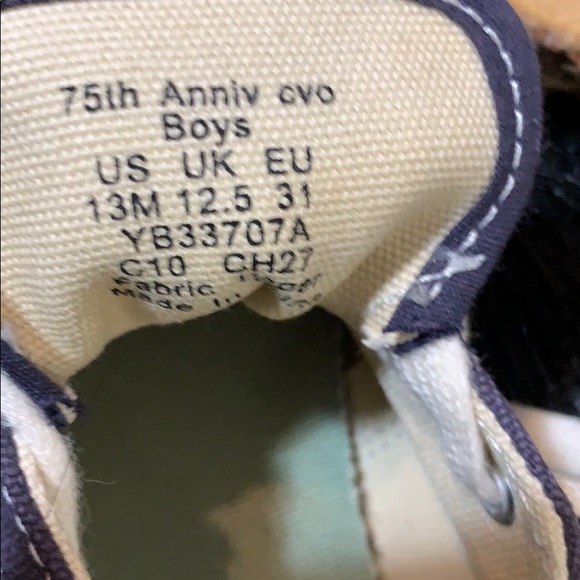 Sperry TopSider 75th Anniversary Boys Navy Sneaker - Picture 2 of 8